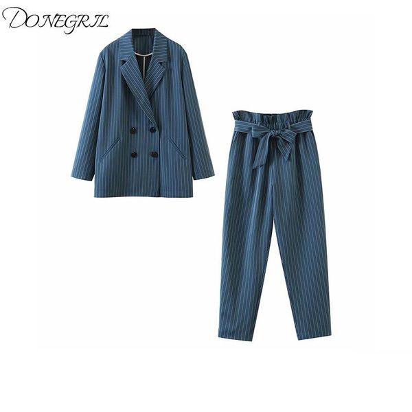 temperament small suit jacket casual pants striped two-piece fashion european leg of spring models women's suits & blazers, White;black
temperament small suit jacket casual pants striped two-piece fashion european leg of spring models women's suits & blazers, White;black