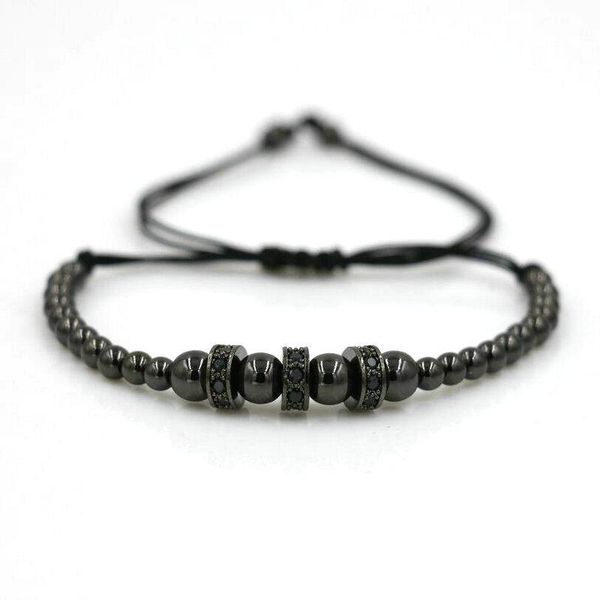 anil copper spacer micro cz charms braid bracelet men women silver color bileklik macrame bracelets viking bijoux beaded, strands, Black
anil copper spacer micro cz charms braid bracelet men women silver color bileklik macrame bracelets viking bijoux beaded, strands, Black