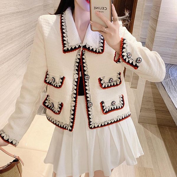women's jackets small fragrance jacket female autumn winter 2021 women single breasted long sleeve coat fashion crop outerware, Black;brown
women's jackets small fragrance jacket female autumn winter 2021 women single breasted long sleeve coat fashion crop outerware, Black;brown