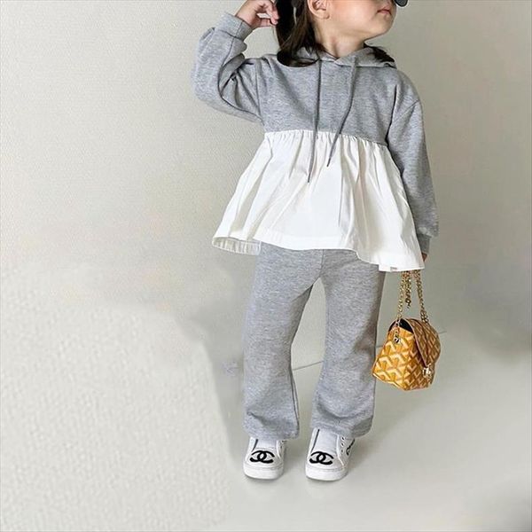 childrens korean suit girls loose sports style hoody dress flared pants toddler girl winter clothes, White
childrens korean suit girls loose sports style hoody dress flared pants toddler girl winter clothes, White