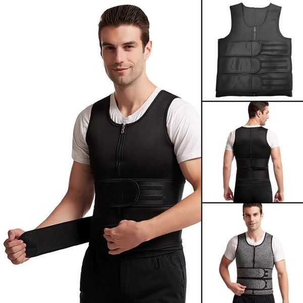 waist support ly men's neoprene sauna vest elastic trainer zipper tank comfortable workout shapewear, Black;gray
waist support ly men's neoprene sauna vest elastic trainer zipper tank comfortable workout shapewear, Black;gray
