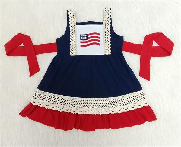 kids summer lace july girl dresses 4th twirl with embroidery craft little flag belt, Red;yellow
kids summer lace july girl dresses 4th twirl with embroidery craft little flag belt, Red;yellow