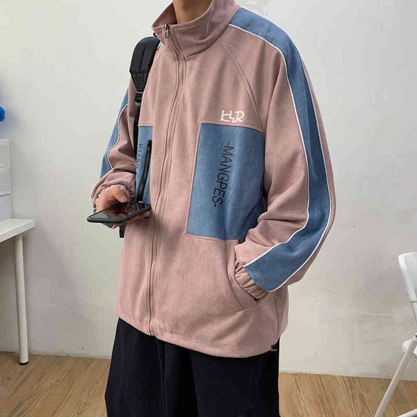 men's jackets men and coats fashion spring streetwear jacket zipper male patchwork coat outwear jvly, Black;brown
men's jackets men and coats fashion spring streetwear jacket zipper male patchwork coat outwear jvly, Black;brown