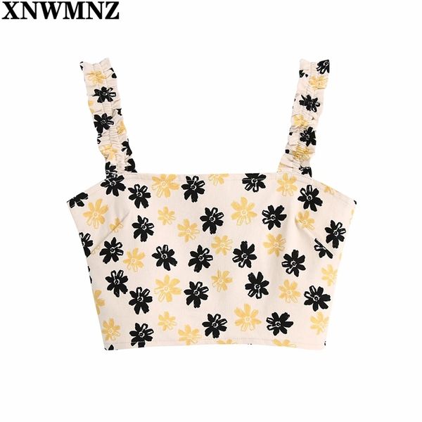 women fashion floral print short sling smock blouse chic lady back elastic shirt roupas femininas summer crop 210520, White
women fashion floral print short sling smock blouse chic lady back elastic shirt roupas femininas summer crop 210520, White