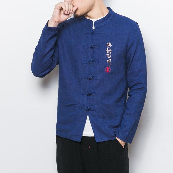 men's jackets pure color embroidered long sleeve thin size s m xl 2xl 5xl blue black grey white cotton & linen man coats, Black;brown
men's jackets pure color embroidered long sleeve thin size s m xl 2xl 5xl blue black grey white cotton & linen man coats, Black;brown