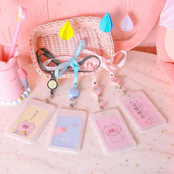 card holders cute lanyard retractable transparent badge holder women kids cartoon rope hang neck student business pass case, Brown;gray
card holders cute lanyard retractable transparent badge holder women kids cartoon rope hang neck student business pass case, Brown;gray