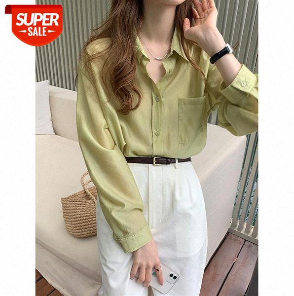 tg long-sleeved loose solid color shirt women korean style lazy lapel thin 13162 #jd9r, Black;gray
tg long-sleeved loose solid color shirt women korean style lazy lapel thin 13162 #jd9r, Black;gray