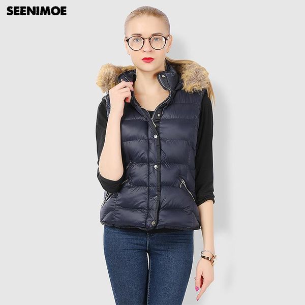 women's vests seenimoe 2021 vest women winter cotton brand coat bodywarmer solid color s-3xl waistcoat woman chalecos para mujer, Black;white
women's vests seenimoe 2021 vest women winter cotton brand coat bodywarmer solid color s-3xl waistcoat woman chalecos para mujer, Black;white
