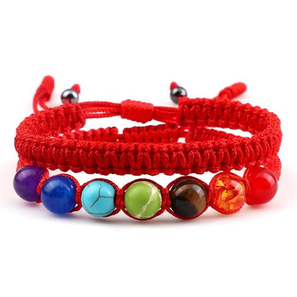 beaded, strands couple distance lucky bracelet 7 chakra black red white woven thread rope bangles women men charms friend gift
beaded, strands couple distance lucky bracelet 7 chakra black red white woven thread rope bangles women men charms friend gift