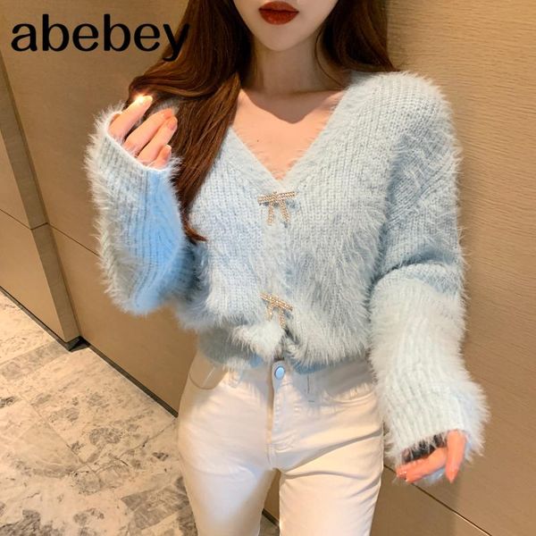 women's knits & tees v neck knitted sweater women korean casual loose solid simple cardigans knitwear jumpers long sleeve, White
women's knits & tees v neck knitted sweater women korean casual loose solid simple cardigans knitwear jumpers long sleeve, White