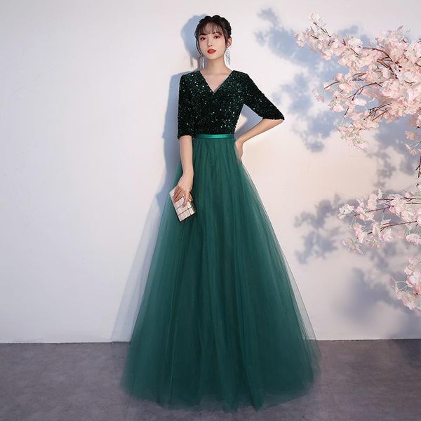 casual dresses women elegant vintage v neck 1/2 sleeve bandage evening maxi dress sequins chiffon mesh long party formal, Black;gray
casual dresses women elegant vintage v neck 1/2 sleeve bandage evening maxi dress sequins chiffon mesh long party formal, Black;gray