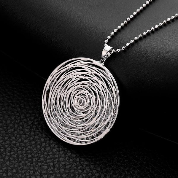 long necklaces for women gold silver plated round pendant sweater accessory fashion statement jewelry crystal necklace gift 2021
long necklaces for women gold silver plated round pendant sweater accessory fashion statement jewelry crystal necklace gift 2021