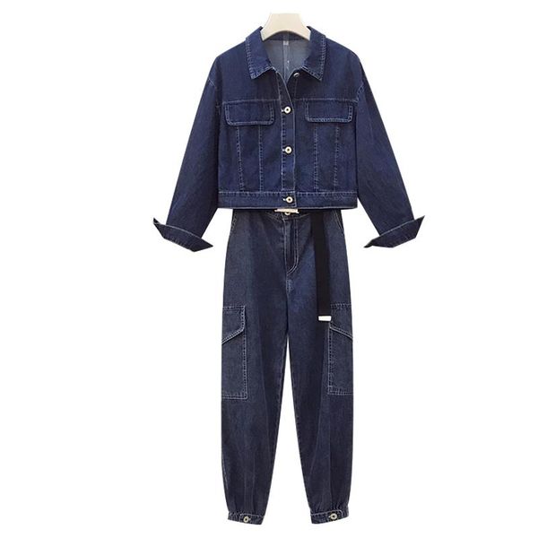 women's tracksuits spring fall casual harajuku jeans plus size coat two piece set and pants year-old femal costume conjunto feminino su, Gray
women's tracksuits spring fall casual harajuku jeans plus size coat two piece set and pants year-old femal costume conjunto feminino su, Gray