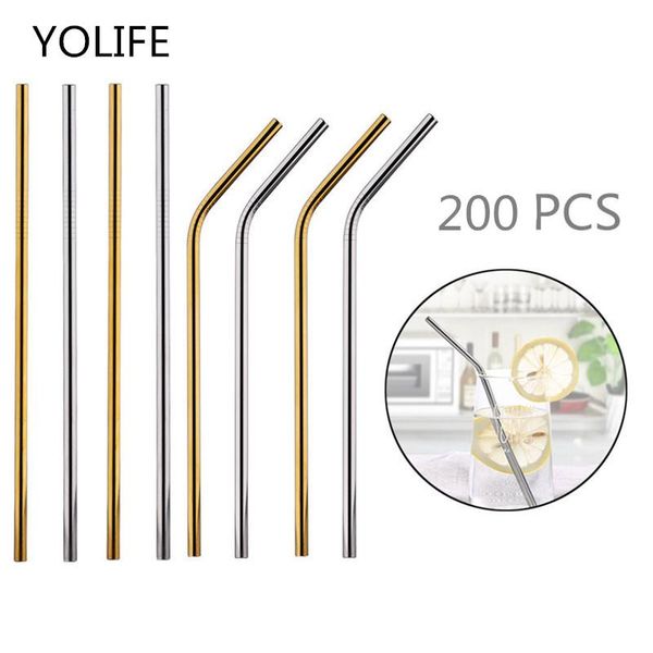 drinking straws batch 200pcs/set metal straw reusable wholesale stainless steel tubes 215mm*6mm straight bent for drink
drinking straws batch 200pcs/set metal straw reusable wholesale stainless steel tubes 215mm*6mm straight bent for drink