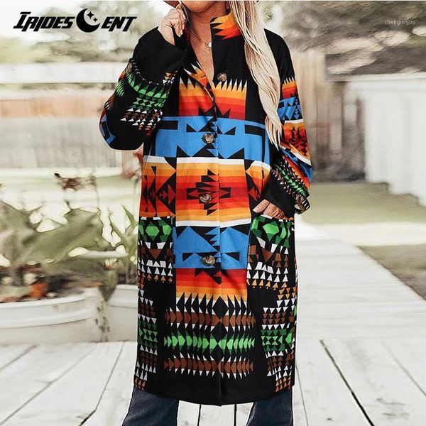women's wool & blends women print long coat streetwear ladies trench fashion female loose clothing windbreaker blend, Black
women's wool & blends women print long coat streetwear ladies trench fashion female loose clothing windbreaker blend, Black