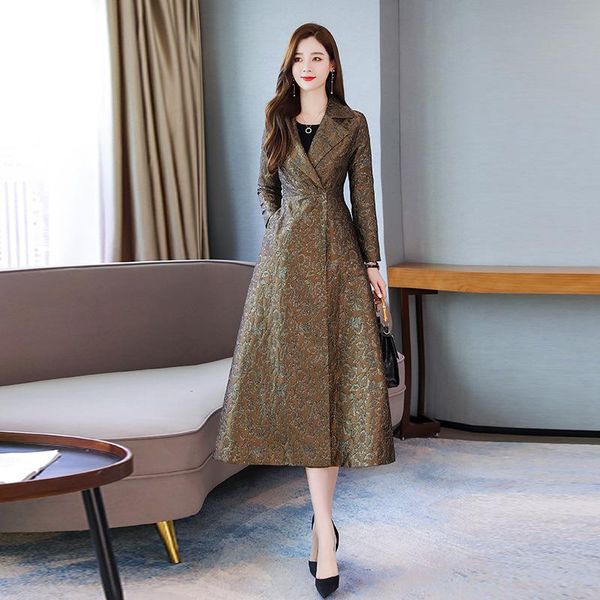 women's trench coats windbreaker mid-length 2021 autumn styletrench casual all-match fashion trend was thin waist jacket, Tan;black
women's trench coats windbreaker mid-length 2021 autumn styletrench casual all-match fashion trend was thin waist jacket, Tan;black