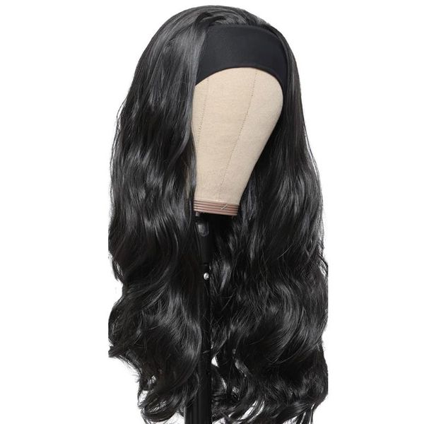 synthetic wigs 28 30 inch long wavy headband wig for women body wave glueless with, Black
synthetic wigs 28 30 inch long wavy headband wig for women body wave glueless with, Black
