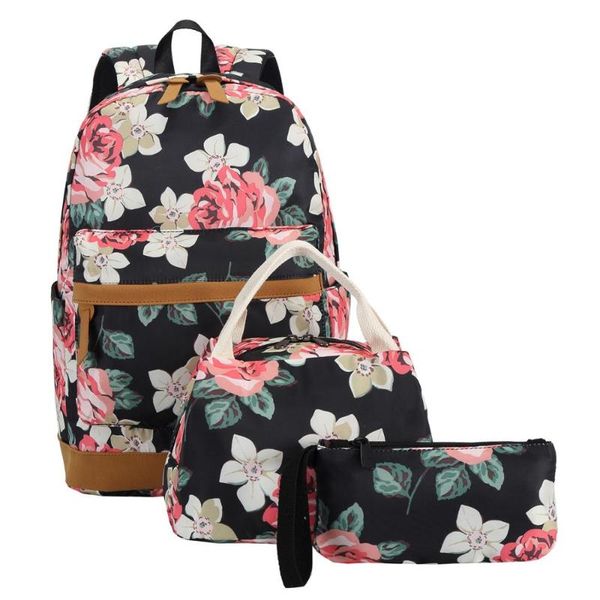 school backpack girls teens bookbags set 15 inches lapbag kids lunch tote or shoulder bags