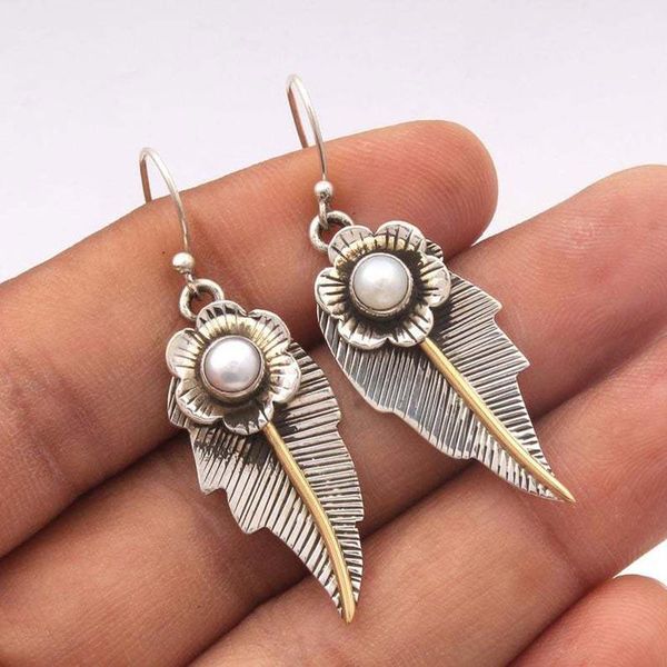 dangle & chandelier vintage leaf flower earrings for women bohemian white pearl hanging drop earring female wedding jewelry accessories gift, Silver
dangle & chandelier vintage leaf flower earrings for women bohemian white pearl hanging drop earring female wedding jewelry accessories gift, Silver