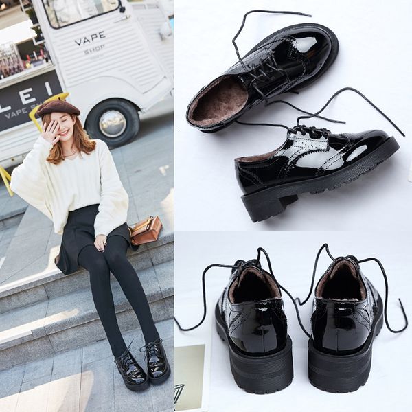 dress shoes british japanese style leather brogue women's shoes lace to winter cargo work girly toe apartments round oxford derby y746, Black
dress shoes british japanese style leather brogue women's shoes lace to winter cargo work girly toe apartments round oxford derby y746, Black