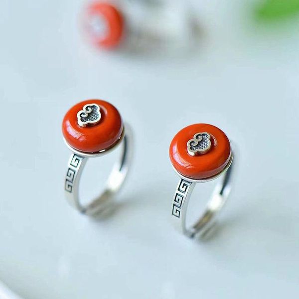 cluster rings designer original inlaid southern red tourmaline round opening adjustable ring light luxury charm ladies silver jewelry, Golden;silver
cluster rings designer original inlaid southern red tourmaline round opening adjustable ring light luxury charm ladies silver jewelry, Golden;silver