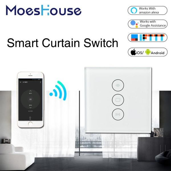 smart home control wifi curtain switch life tuya for electric motorized blind roller shutter works with alexa and google
smart home control wifi curtain switch life tuya for electric motorized blind roller shutter works with alexa and google