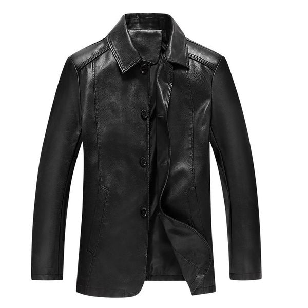 2021personality leather jacket men's clothing european and american style buttons handsome fur & faux, Black
2021personality leather jacket men's clothing european and american style buttons handsome fur & faux, Black