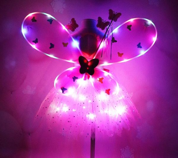 party decoration girl led butterfly wings set withtutu skirt fairy wand headband princess light up carnival costume props 2-8t sn3596
party decoration girl led butterfly wings set withtutu skirt fairy wand headband princess light up carnival costume props 2-8t sn3596