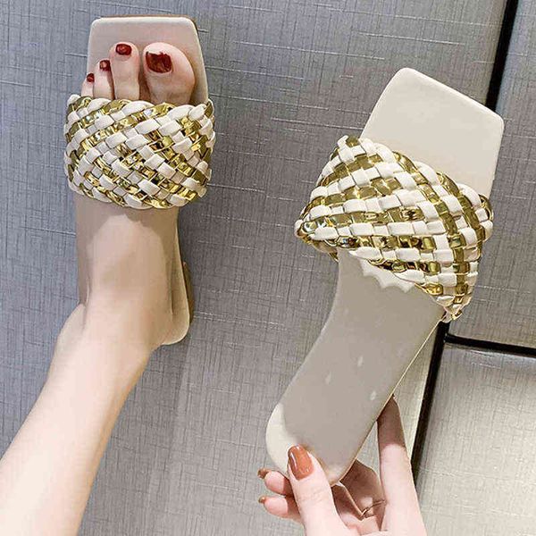 slippers women indoor flat shoes braided design square head open toe slippers vacation beach sandals non slip casual women shoes 220307, Black
slippers women indoor flat shoes braided design square head open toe slippers vacation beach sandals non slip casual women shoes 220307, Black