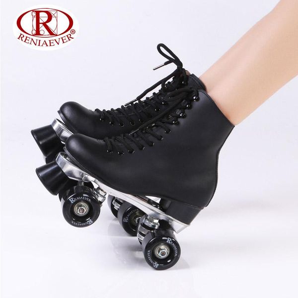 inline & roller skates reniaever black genuine leather double line women lady metal base 4 wheels two skating shoes patines
inline & roller skates reniaever black genuine leather double line women lady metal base 4 wheels two skating shoes patines