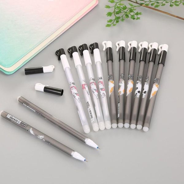 gel pens cute cat erasable pen school office supplies kawaii stationery black and blue
gel pens cute cat erasable pen school office supplies kawaii stationery black and blue