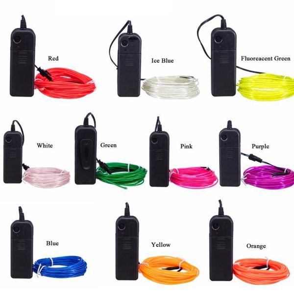 interior&external lights 10 colors optional 3ms 3v car led light glow el wire cable neon dance party diy costumes clothing luminous decorati
interior&external lights 10 colors optional 3ms 3v car led light glow el wire cable neon dance party diy costumes clothing luminous decorati
