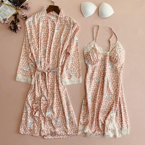 women's sleepwear printed lace sleep set kimono bath gown women robe v-neck wedding bathrobe suit spring intimate lingerie 4yxj, Black;red
women's sleepwear printed lace sleep set kimono bath gown women robe v-neck wedding bathrobe suit spring intimate lingerie 4yxj, Black;red