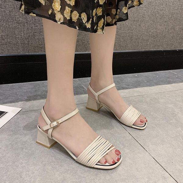 dress shoes pu narrow band high heel sandals women summer outdoor fashion thick open toe heels 2021, Black
dress shoes pu narrow band high heel sandals women summer outdoor fashion thick open toe heels 2021, Black