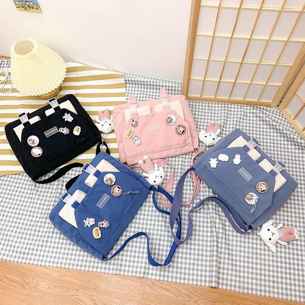 school bags harajuku fashion backpack cute badge pin backbags for women nylon large capacity messenger
school bags harajuku fashion backpack cute badge pin backbags for women nylon large capacity messenger