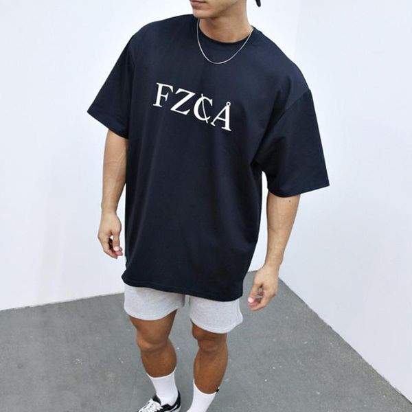 men's t-shirts 2021 style summer men cotton gym training fitness loose running t shirt workout sports jogging tees printed clothing, White;black
men's t-shirts 2021 style summer men cotton gym training fitness loose running t shirt workout sports jogging tees printed clothing, White;black