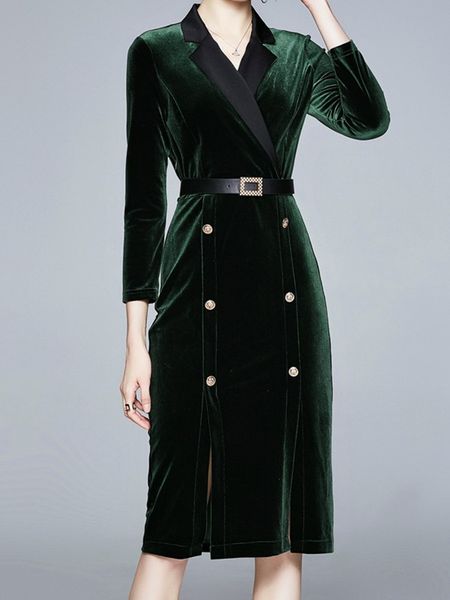 casual dresses autumn winter runway velvet lady bodycon woman notched collar long sleeve double breasted vestidos 9qgh, Black;gray
casual dresses autumn winter runway velvet lady bodycon woman notched collar long sleeve double breasted vestidos 9qgh, Black;gray