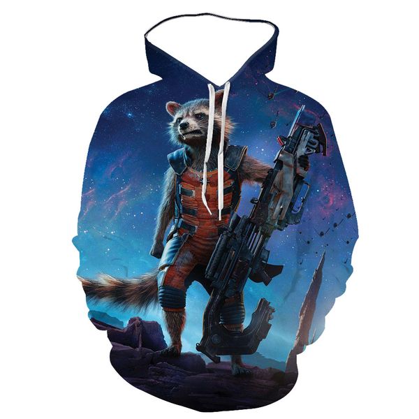 fashionable sweaters for hoodies swimmer raccoon print 's fashion long sleeve hooded sweater, Black
fashionable sweaters for hoodies swimmer raccoon print 's fashion long sleeve hooded sweater, Black