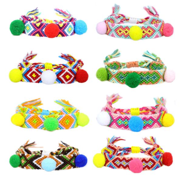 kimter handmade pompom weave bracelets fashion hand jewelry braid rope bohemia ethnic friendship bangle gifts for women q575fz, Golden;silver
kimter handmade pompom weave bracelets fashion hand jewelry braid rope bohemia ethnic friendship bangle gifts for women q575fz, Golden;silver
