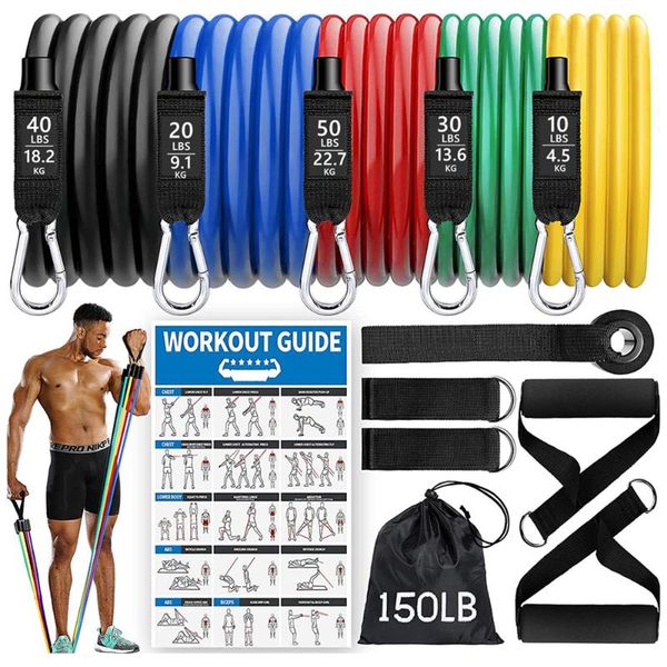resistance band elastic exercise 150lbs extender set stretcher home gym training yoga pilates fitness equipment bands
resistance band elastic exercise 150lbs extender set stretcher home gym training yoga pilates fitness equipment bands