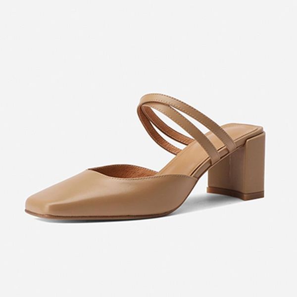 women slippers square toe spring summer pumps ladies shoes genuine leather thick high heels mules nigh club woman, Black
women slippers square toe spring summer pumps ladies shoes genuine leather thick high heels mules nigh club woman, Black