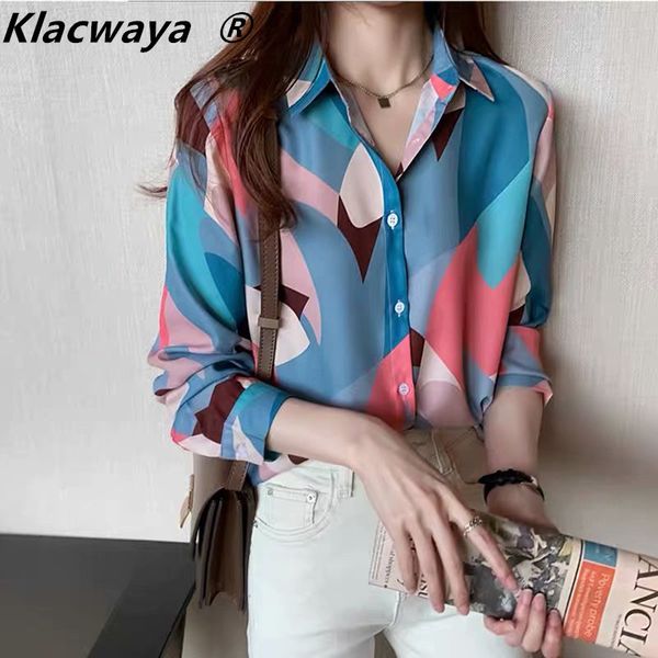 spring autumn shirt for women turn down collar long sleeves colorful print thin shirts leisure blouses 210521, White
spring autumn shirt for women turn down collar long sleeves colorful print thin shirts leisure blouses 210521, White