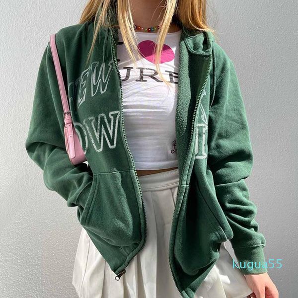 women's hoodies & sweatshirts ins high street green zip up hoodie women oversized jacket coats quality winter clothes harajuku for teen, Black
women's hoodies & sweatshirts ins high street green zip up hoodie women oversized jacket coats quality winter clothes harajuku for teen, Black