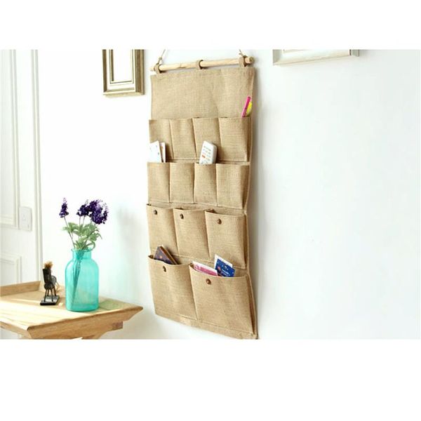 storage bags wall store receive hanging bag household cloth art adornment 13 pocket plain cotton and linen 
storage bags wall store receive hanging bag household cloth art adornment 13 pocket plain cotton and linen