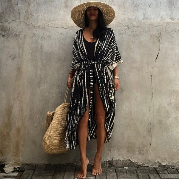 women's swimwear bohemian cardigan tie-dye pattern printing sunscreen beach blouse holiday skirt womens long shawl -40, White;black
women's swimwear bohemian cardigan tie-dye pattern printing sunscreen beach blouse holiday skirt womens long shawl -40, White;black