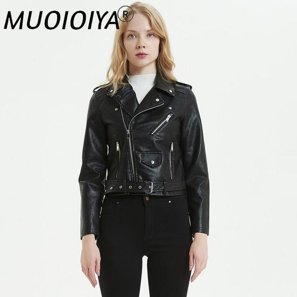women's leather & faux autumn winter pu jackets coats punk motorcycle biker slim jacket basic coat ladies outwear clothes female, Black
women's leather & faux autumn winter pu jackets coats punk motorcycle biker slim jacket basic coat ladies outwear clothes female, Black