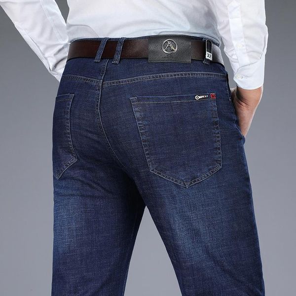 men's jeans men classic business fashion casual primary color slim fit small straight male trousers denim pants brand clothes, Blue
men's jeans men classic business fashion casual primary color slim fit small straight male trousers denim pants brand clothes, Blue