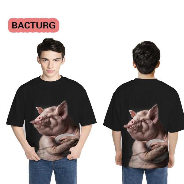 men's t-shirts animation large size t-shirt harajuku cute piggy pattern short-sleeved, White;black
men's t-shirts animation large size t-shirt harajuku cute piggy pattern short-sleeved, White;black
