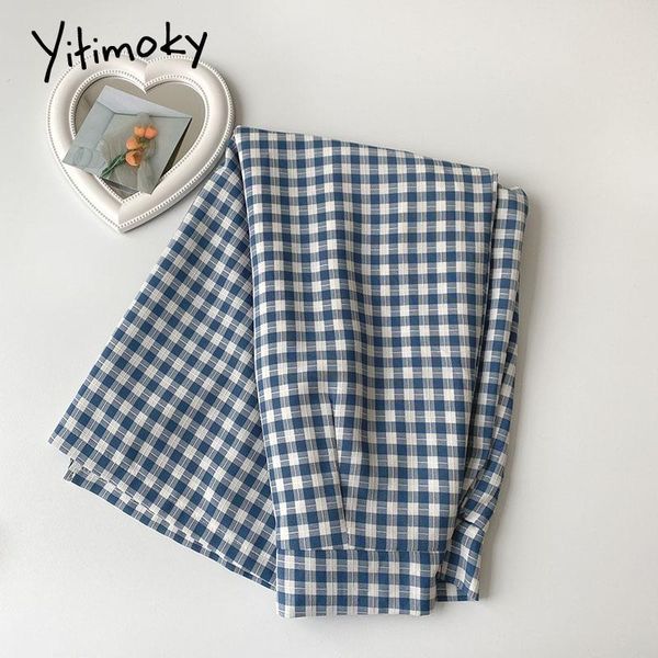 skirts yitimoky vintage blue plaid side split midi skirt womens 2021 spring korean elastic high waist casual a-line, Black
skirts yitimoky vintage blue plaid side split midi skirt womens 2021 spring korean elastic high waist casual a-line, Black