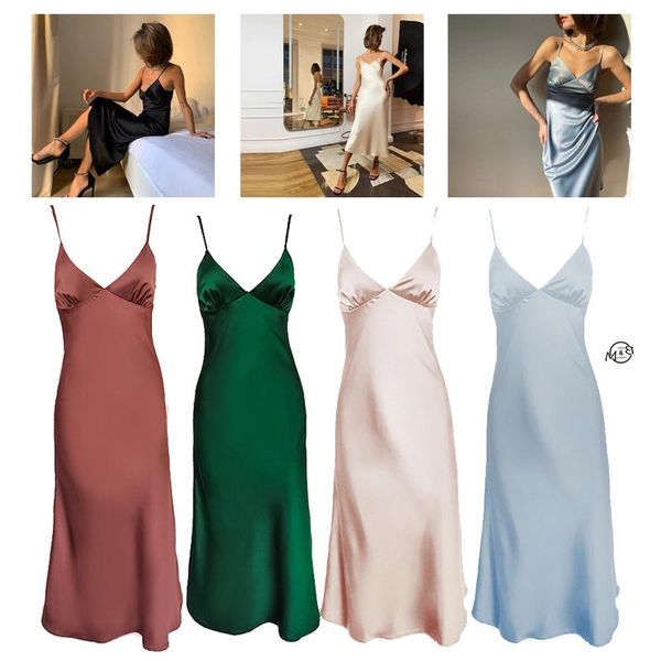 maternity dresses v-neck suspender skirt silk satin elasticity slim mid- calf dress summer temperament fashion soft, White
maternity dresses v-neck suspender skirt silk satin elasticity slim mid- calf dress summer temperament fashion soft, White
